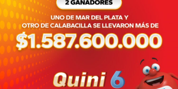 ¡Dos apostadores se repartieron la increíble suma de más de $1.587 millones en el Quini 6!