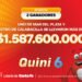 ¡Dos apostadores se repartieron la increíble suma de más de $1.587 millones en el Quini 6!