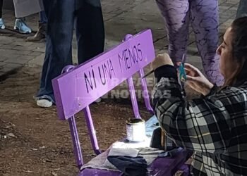 Intervención en Plaza 25 de Mayo por los 10 años de «Ni Una Menos» en Rafaela