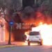El fuego consumió un vehículo en barrio San Martín