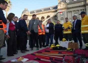 Pullaro participó de una jornada especial por la Semana del Bombero Voluntario