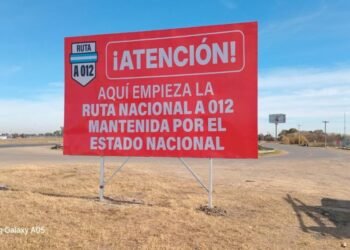 Rutas nacionales en Santa Fe: señalizan con carteles “por el estado catastrófico” que presentan