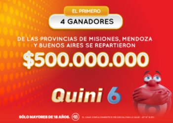 Cuatro apostadores se repartieron $500 millones en el Quini 6