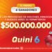 Cuatro apostadores se repartieron $500 millones en el Quini 6