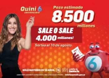 ¡$8.500 millones en juego! El domingo se festeja a lo grande con Quini 6