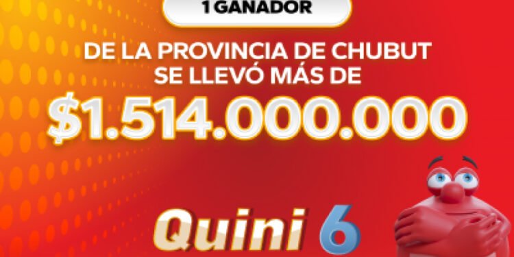 Un chubutense se llevó más de $1.500 millones en el Quini 6