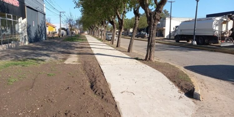 En Humberto Primo, el Gobierno Provincial y la Comuna desarrollan los últimos trabajos para la transformación de avenida San Martín