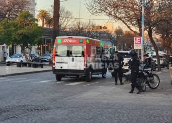 Caos en el centro de Rafaela por un accidente de tránsito