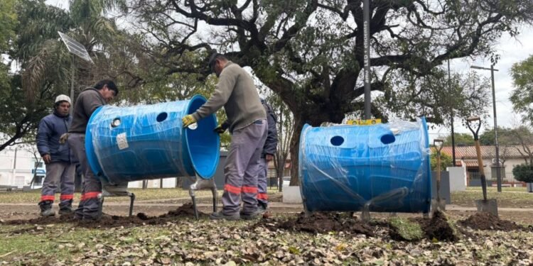 Plan de Renovación de Plazas: comenzaron las mejoras en la plaza Eva Perón