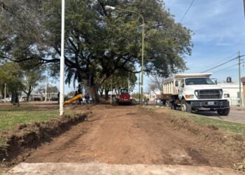 Comenzó la remodelación de la plaza del barrio Guillermo Lehmann