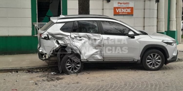 Choque en cadena en una zona céntrica de Rafaela