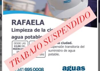 Suspendieron el corte de agua potable programado en Rafaela