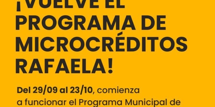Nueva convocatoria para el Programa Municipal de Microcréditos