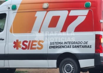 Accidente entre dos motocicletas dejó un herido grave en Rafaela