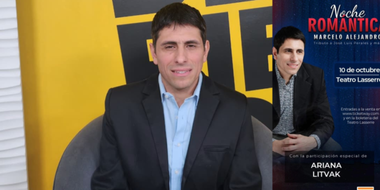 Marcelo Alejandro presentará una «Noche Romántica» en el Teatro Lasserre