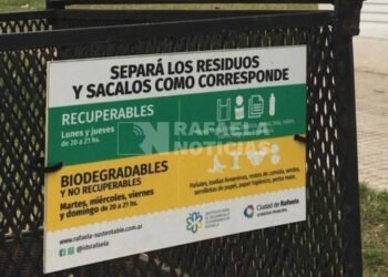 La Municipalidad recuerda la correcta separación y disposición de los residuos domiciliarios