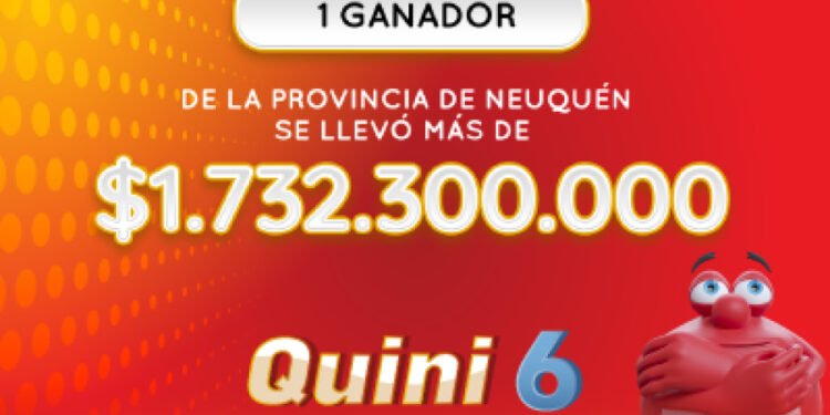 Un neuquino se llevó más de $1.700 millones en el Quini 6