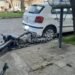 Impactante choque en Bv. Lehmann: una motociclista resultó herida y el otro conductor se fugó