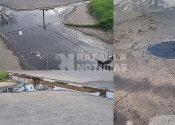 Pérdida de agua en barrio Los Nogales