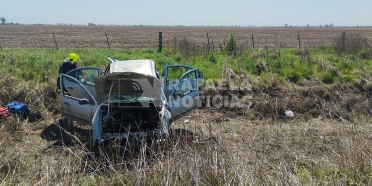 Santa Clara de Saguier: volcó un auto y una mujer falleció en el Hospital Jaime Ferré
