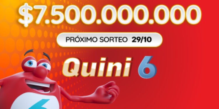 ¡Esta noche se pone en juego el increíble pozo de $7.500 millones del Quini 6!