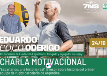 Eduardo “Coco” Oderigo llega a Rafaela con una charla sobre valores, deporte y reinserción social