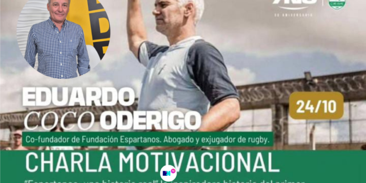 Eduardo “Coco” Oderigo llega a Rafaela con una charla sobre valores, deporte y reinserción social