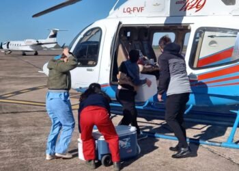 Dispusieron un helicóptero para garantizar un operativo de trasplante