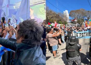 Javier Milei llegó a una Santa Fe dividida entre el apoyo y el rechazo