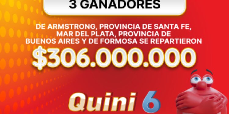 ¡Tres ganadores se repartieron más de $306 millones en el Quini 6!