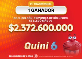 ¡Un apostador se llevó más de $2.372.600.000 en el Quini 6!
