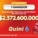 ¡Un apostador se llevó más de $2.372.600.000 en el Quini 6!