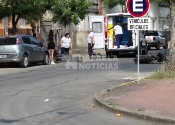 Choque en barrio 9 de julio