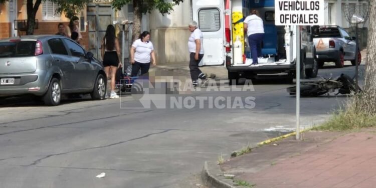 Choque en barrio 9 de julio