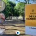 Vandalismo en la Plaza de la Bandera y pedido por cámaras de seguridad en el sector