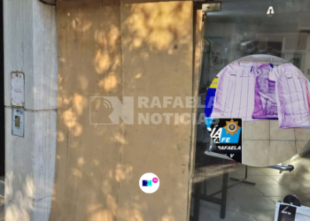 Inseguridad en Rafaela: destrozaron una vidriera en pleno centro