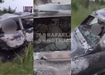 Último momento: hallaron un auto incendiado con una persona fallecida en su interior