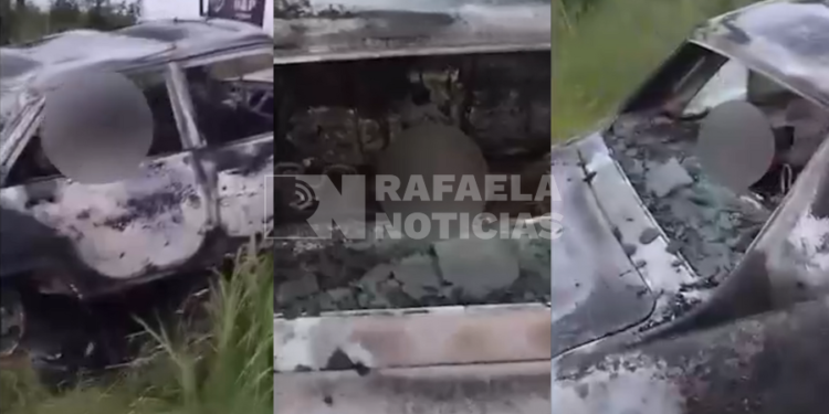 Último momento: hallaron un auto incendiado con una persona fallecida en su interior