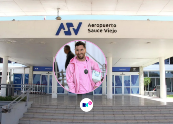 Operativo de seguridad: Messi llega a Sauce Viejo con su familia para festejar las fiestas