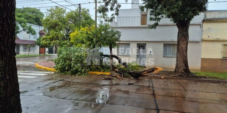 Rafaela amaneció nublada y con lluvias débiles este lunes