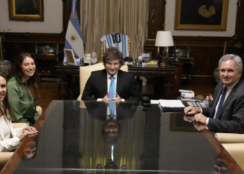 Milei se reunió con la fundadora de la ONG Alianza por Venezuela en Casa Rosada