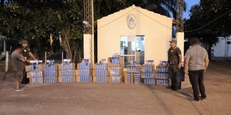 Formosa: Gendarmería secuestra 44.500 atados de cigarrillos de contrabando valorados en más de $74 millones