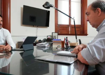 En Casa de Gobierno Pullaro recibió a Poletti en el primer encuentro del año