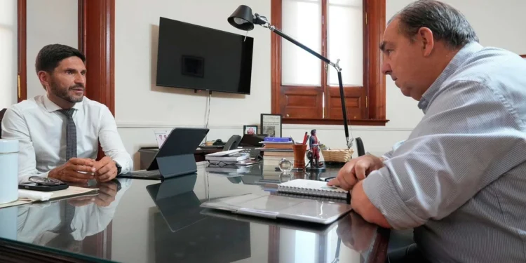 En Casa de Gobierno Pullaro recibió a Poletti en el primer encuentro del año