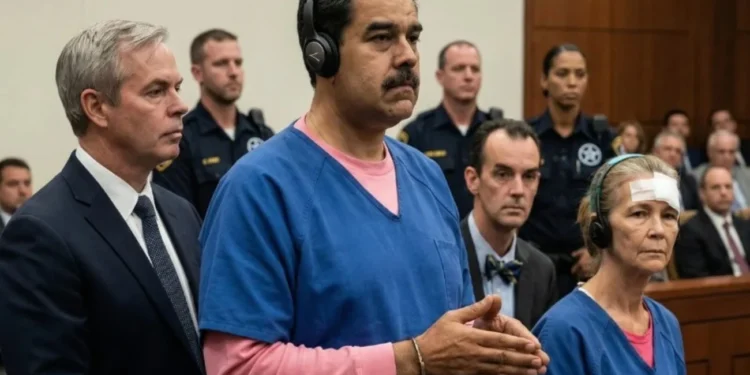 La imagen del día La IA recreó la primera audiencia de Maduro en Nueva York