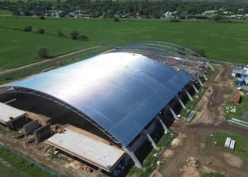 ¿Cómo avanza el techado del nuevo Velódromo de Rafaela?