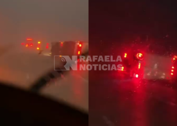 Desastre en la Autopista Rosario-Córdoba: más de 10 camiones volcaron por el violento temporal