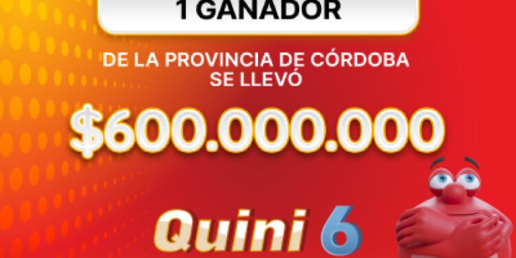 ¡Un cordobés se llevó $600 millones en el Quini 6!