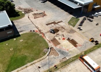 Avanza a buen ritmo la obra de reparación de la Terminal de Ómnibus