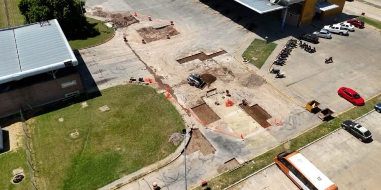 Avanza a buen ritmo la obra de reparación de la Terminal de Ómnibus